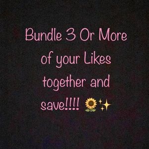 Bundle 3 Or More To Save!!! 🌻✨